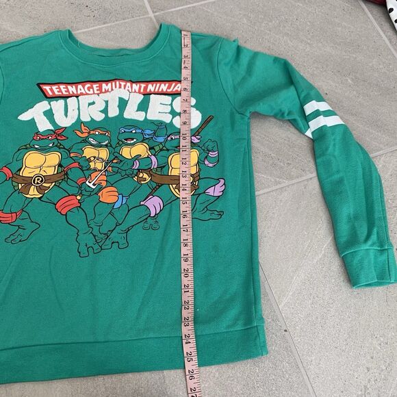 Nickelodeon Teenage Mutant Ninja Turtles Vintage Style Green Sweater Size L - Picture 5 of 5